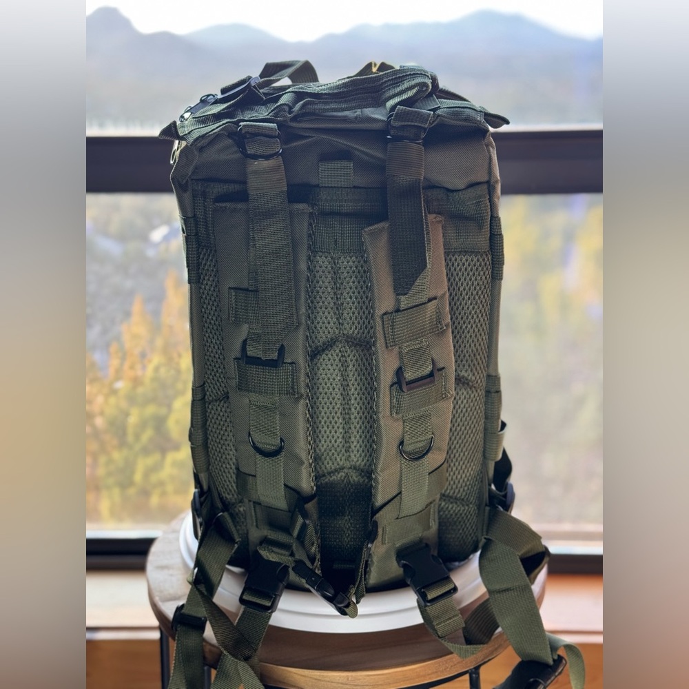 Olive Green Tactical Backpack - image 4